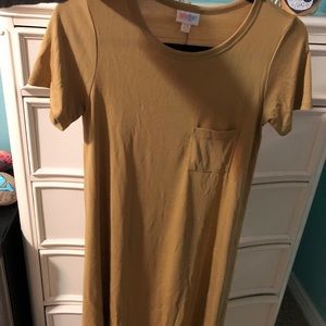 Yellow T-shirt dress
